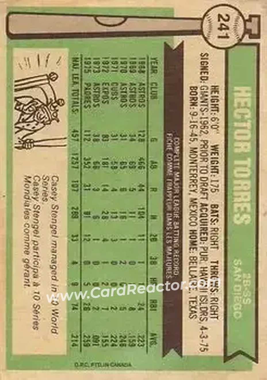 Back of Hector Torres