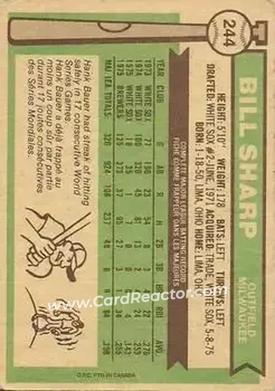Back of Bill Sharp