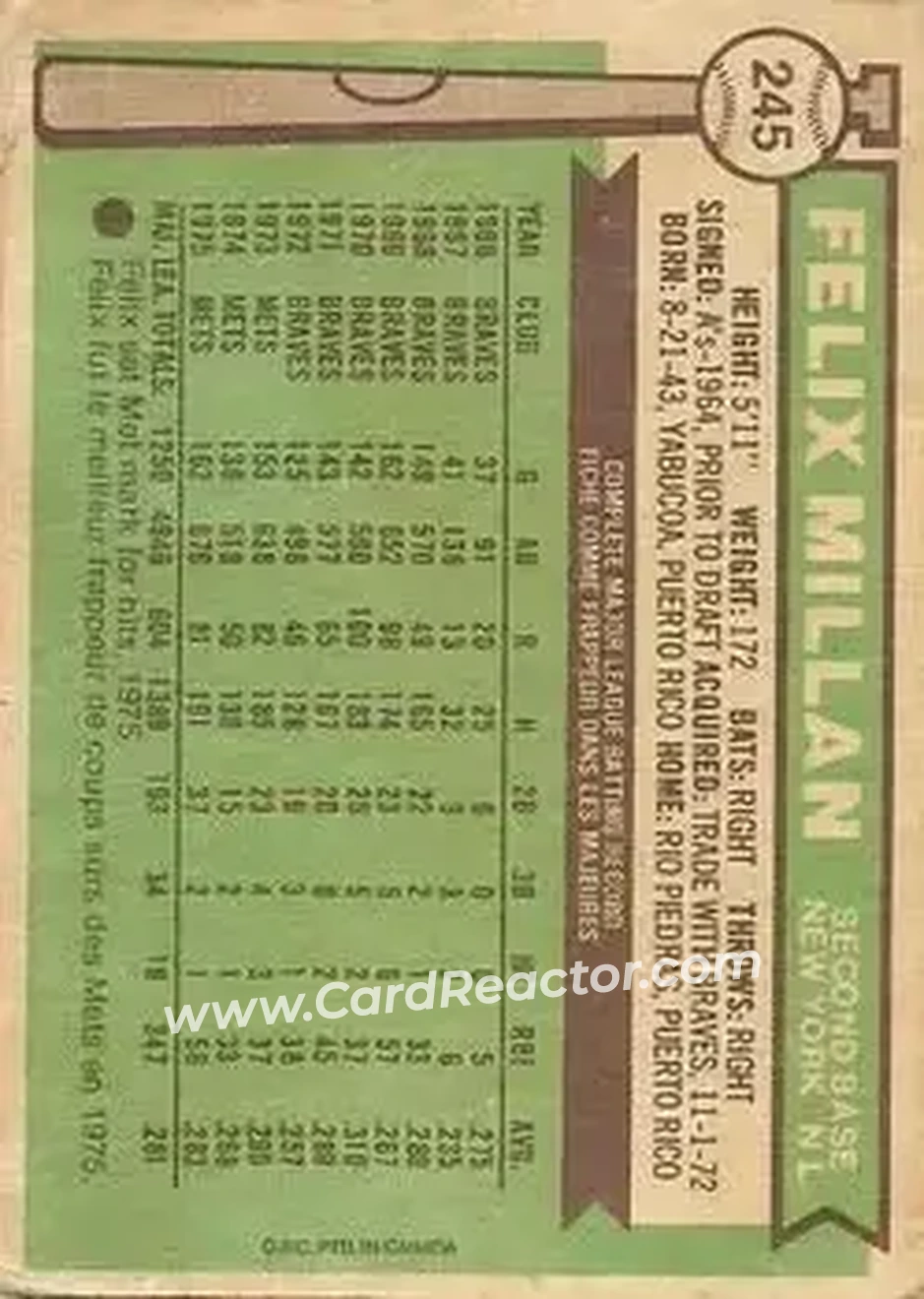 Back of Felix Millan