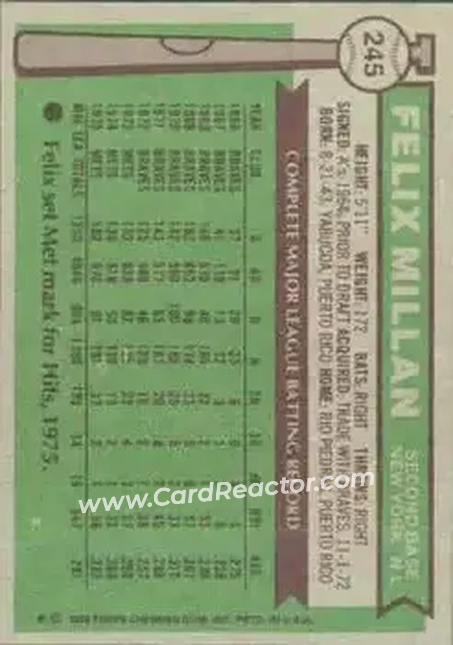 Back of Felix Millan