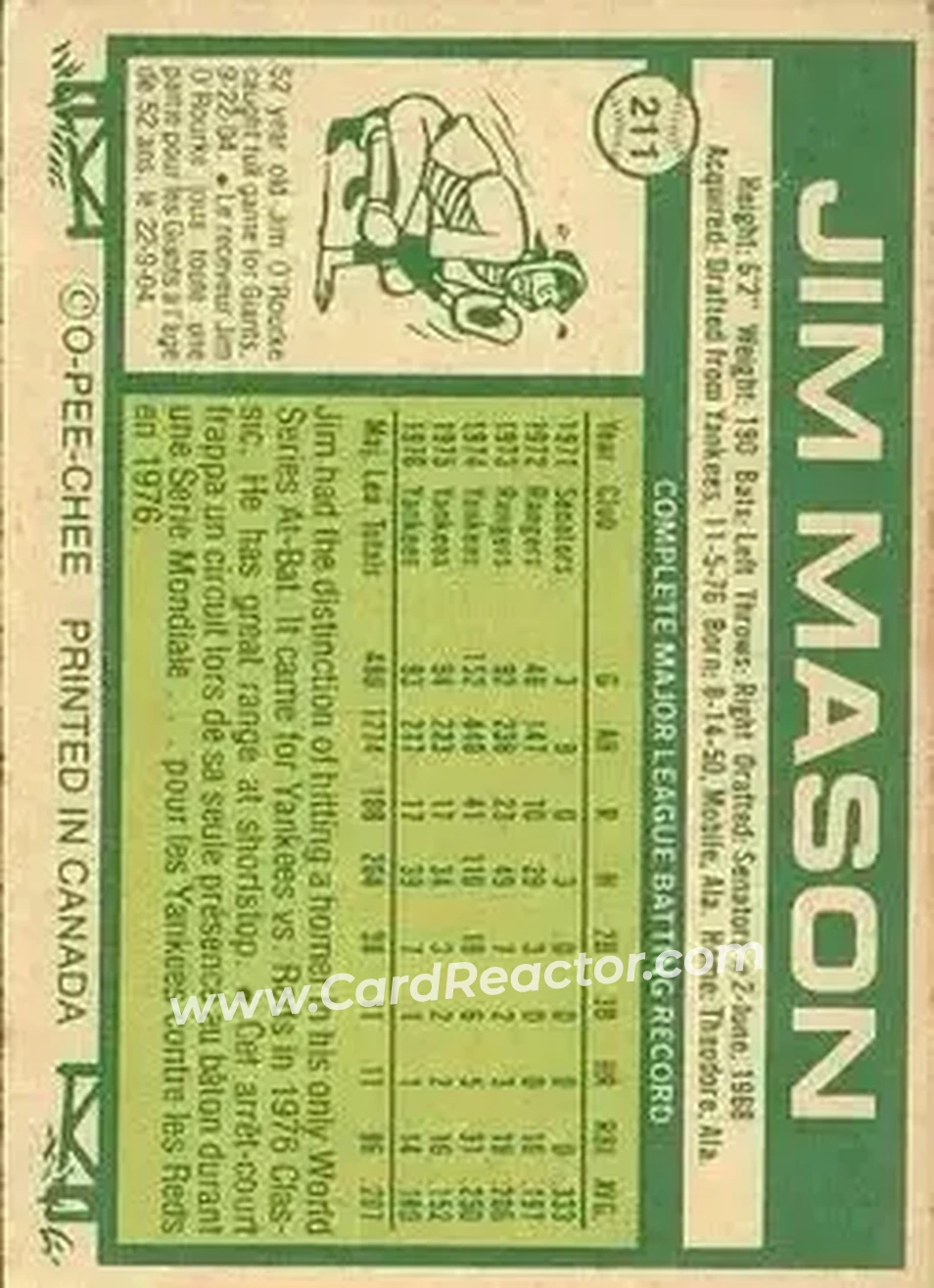 Back of Jim Mason