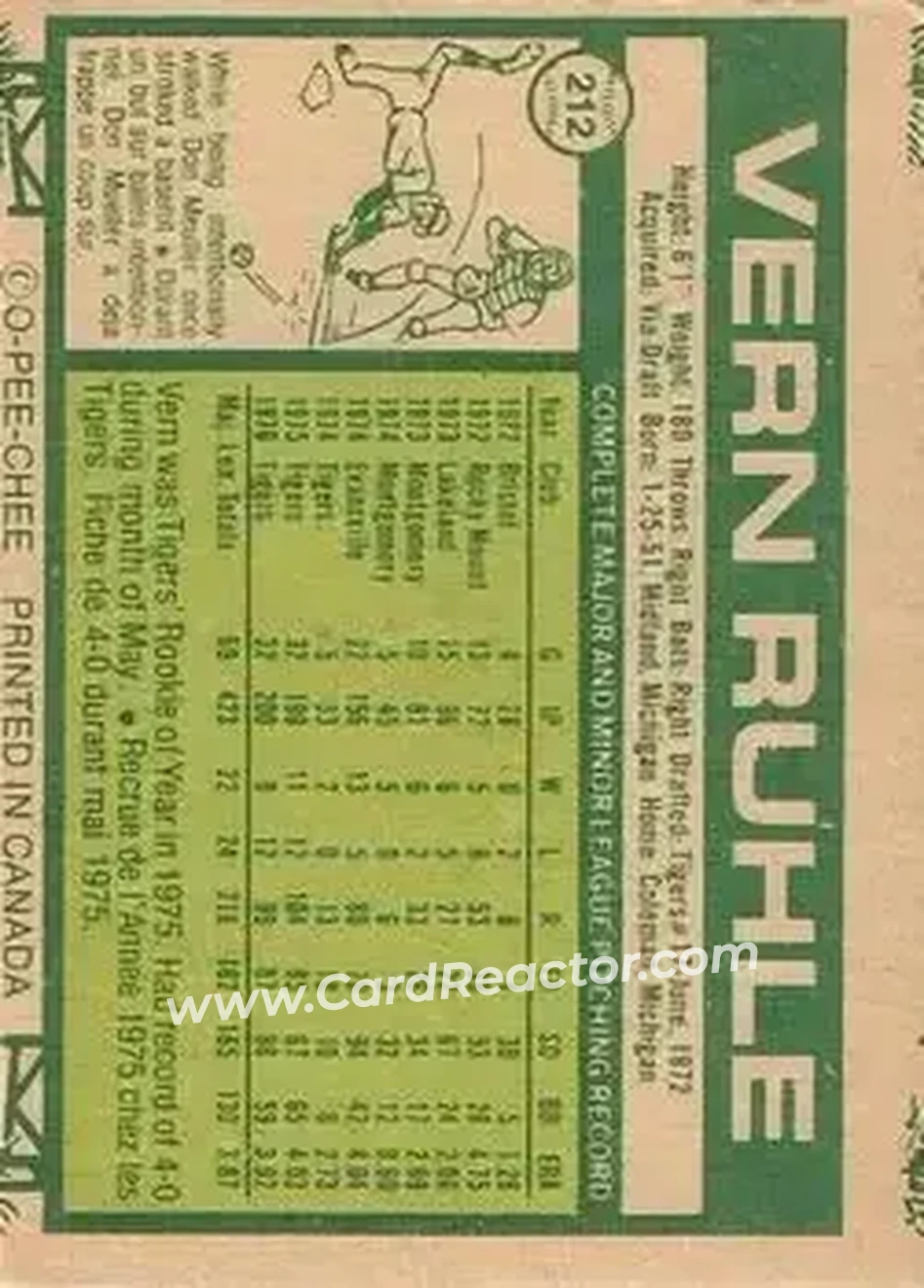 Back of Vern Ruhle
