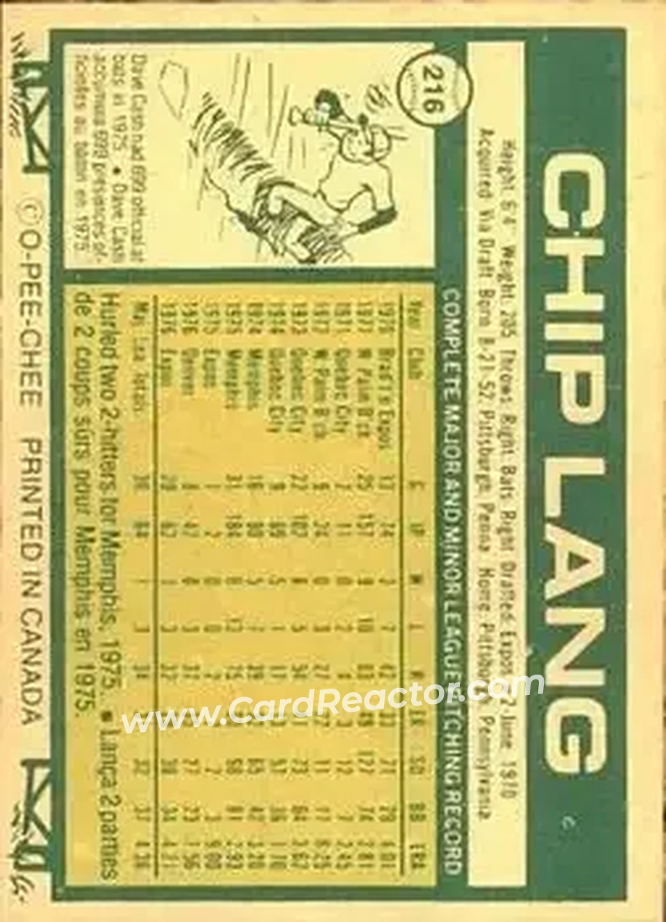 Back of Chip Lang