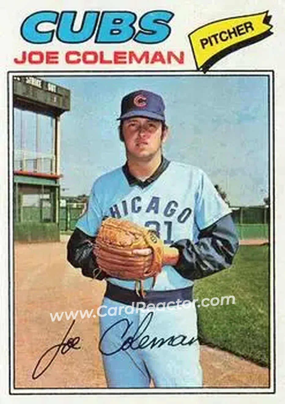 Front of Joe Coleman