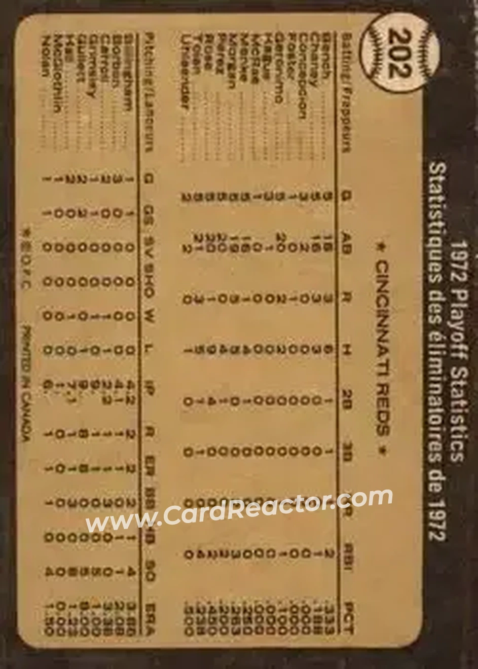 Back of Card #202