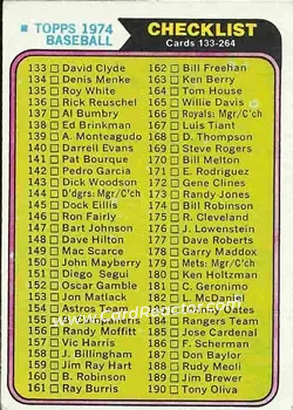 Front of Card #263