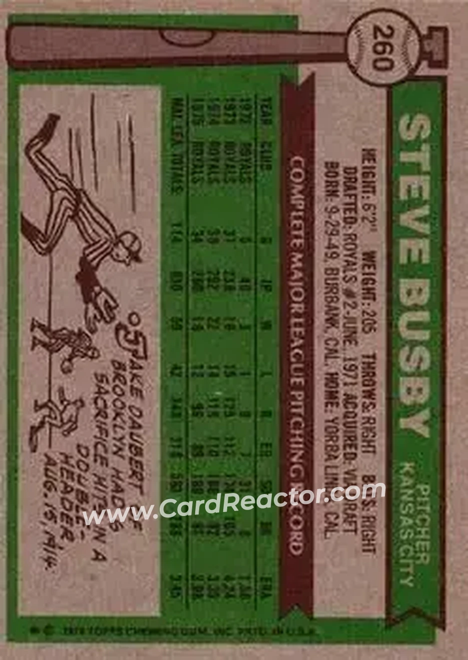 Back of Steve Busby
