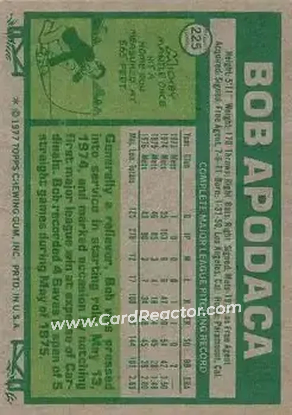 Back of Bob Apodaca