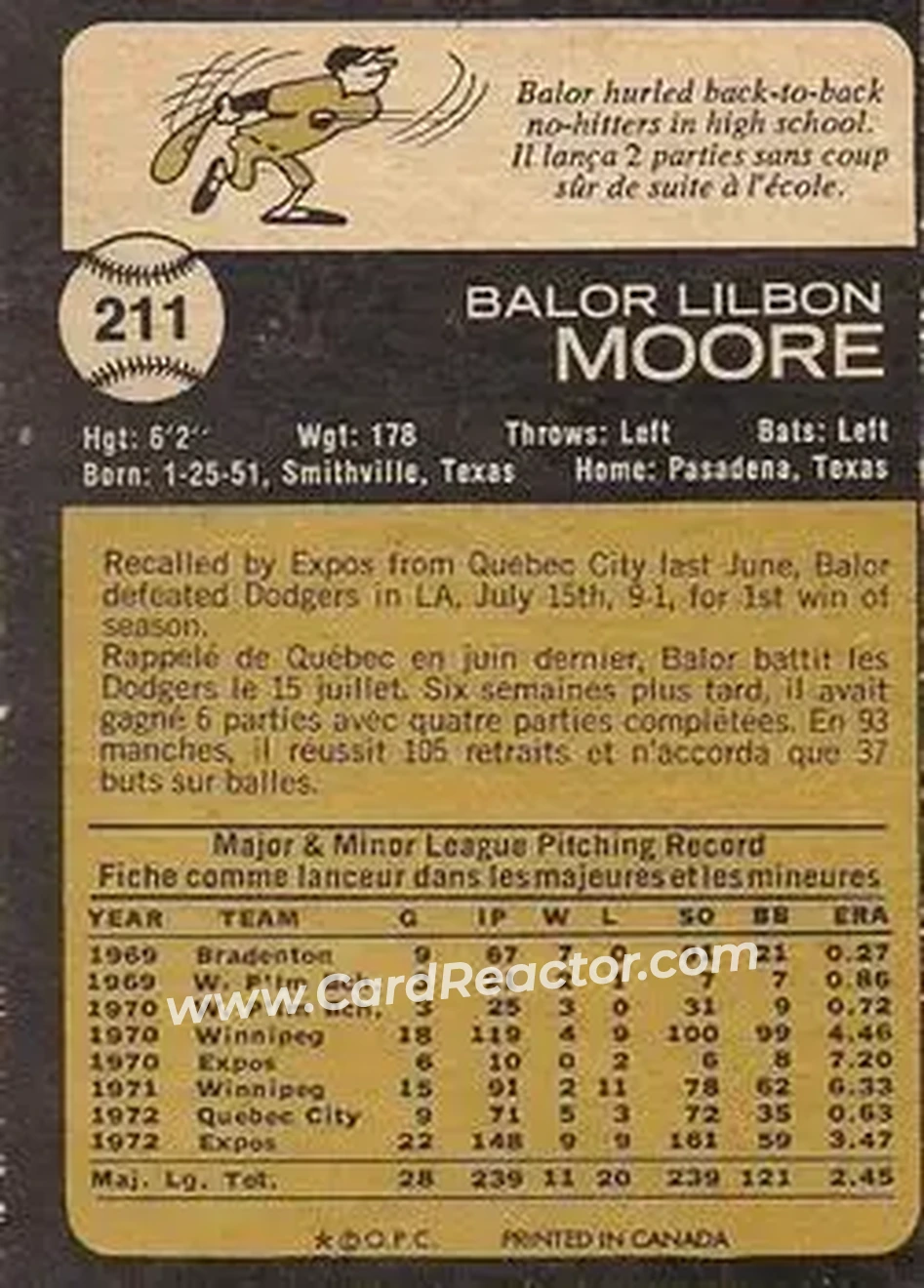 Back of Balor Moore
