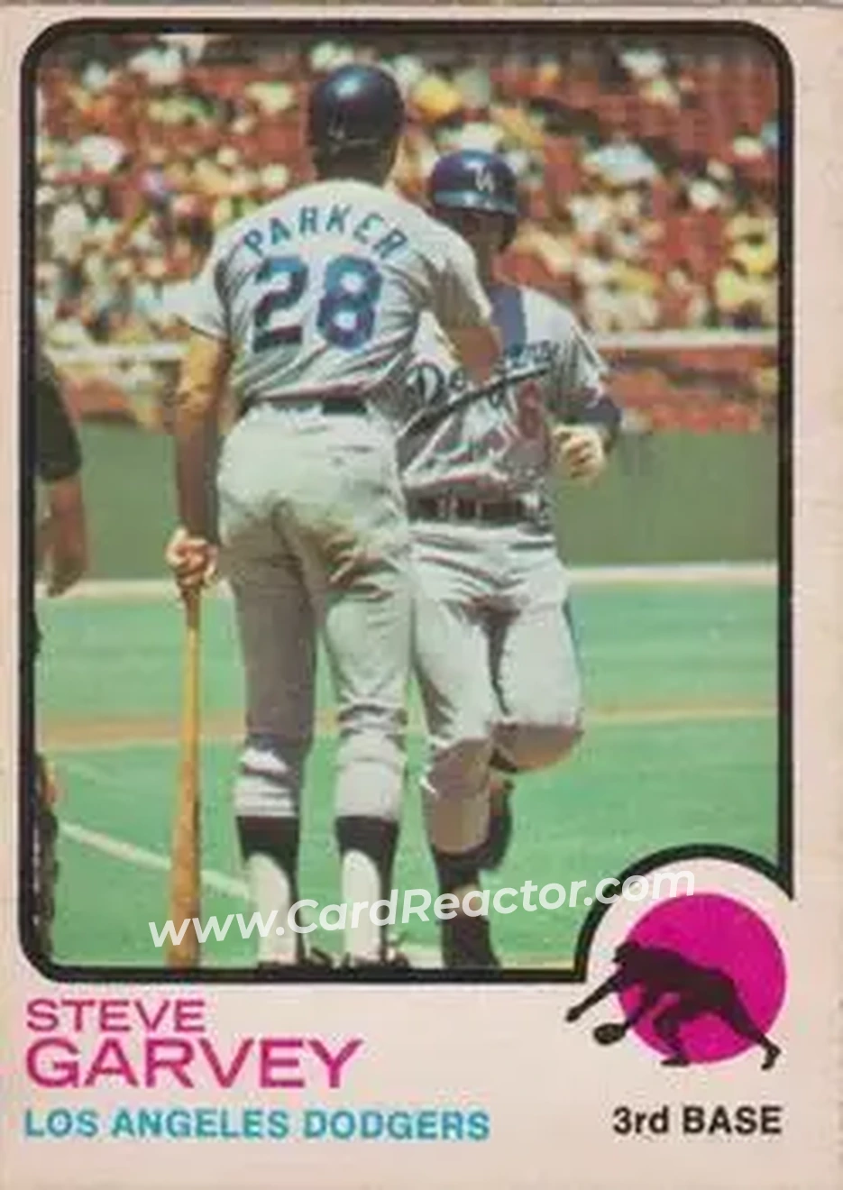Front of Steve Garvey