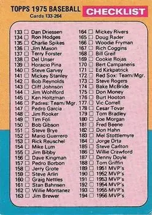 1975 O-Pee-Chee #257 Card #257