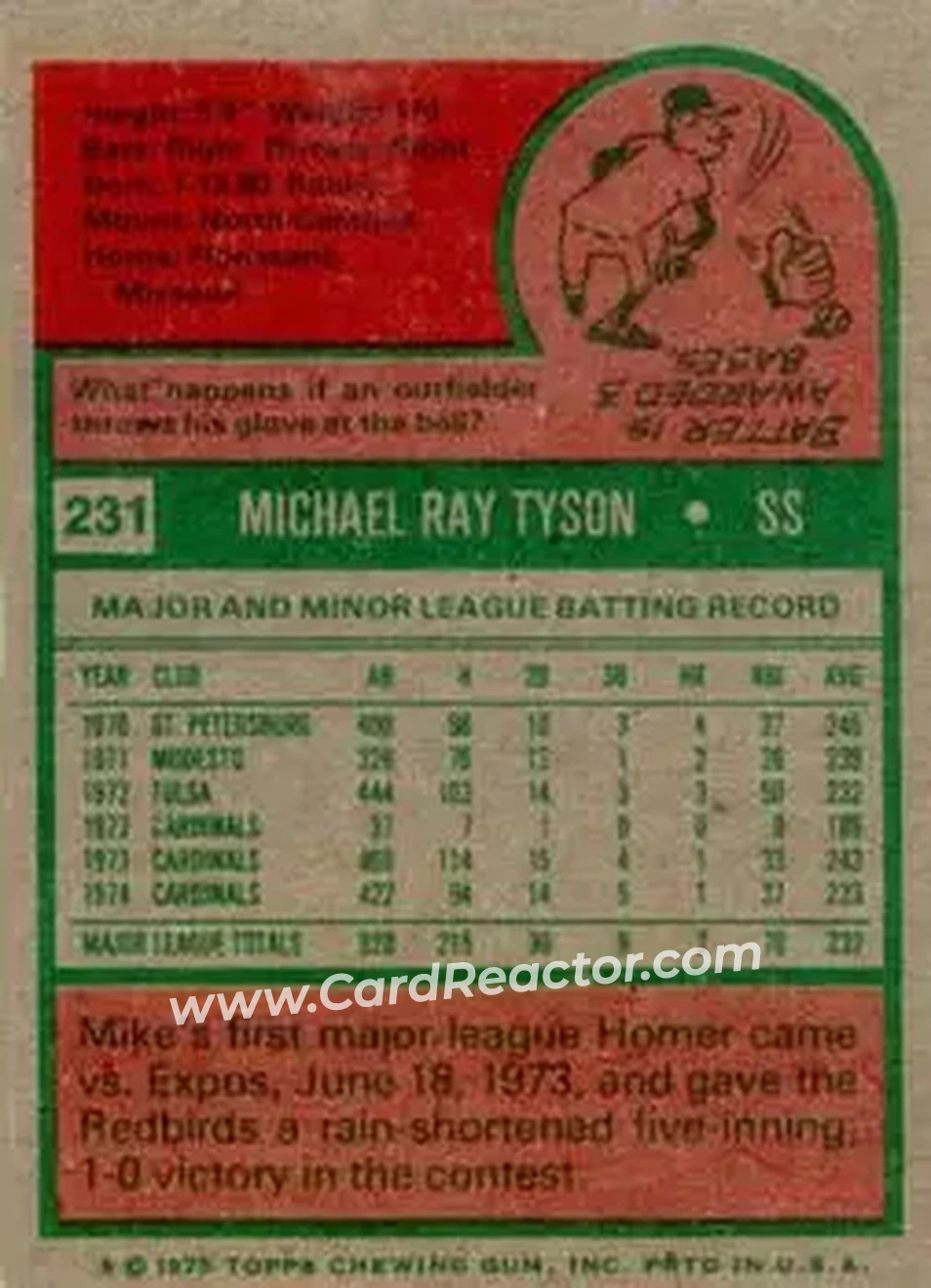 Back of Mike Tyson
