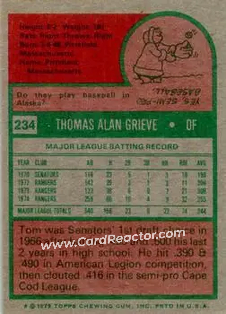 Back of Tom Grieve