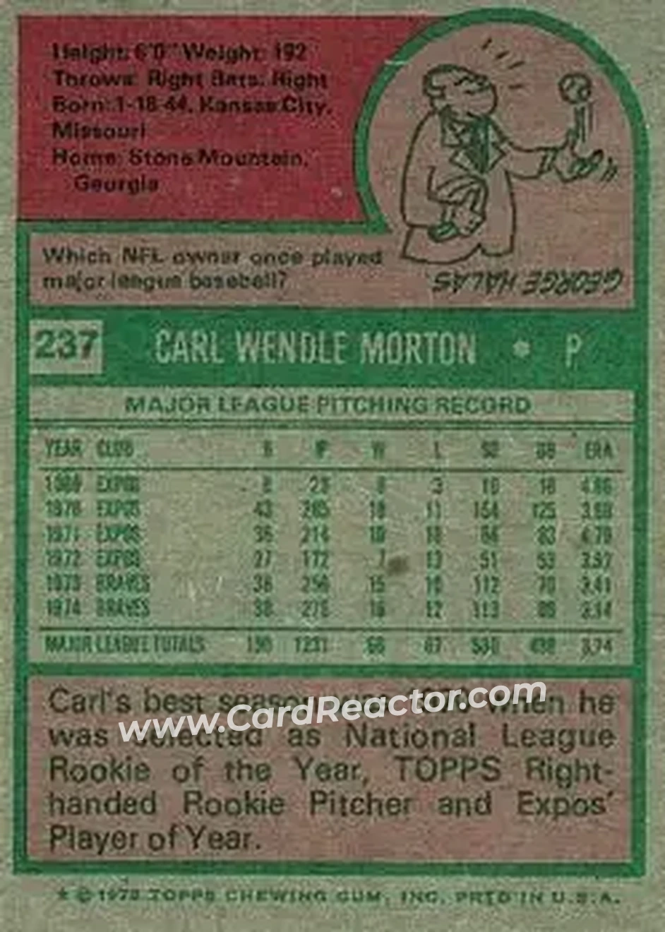 Back of Carl Morton