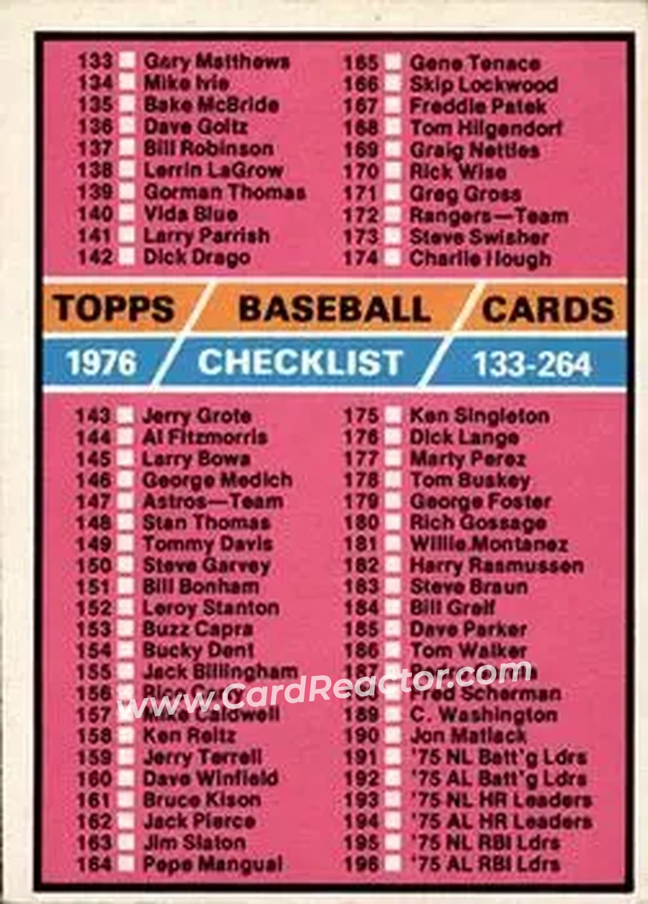 Front of Card #262