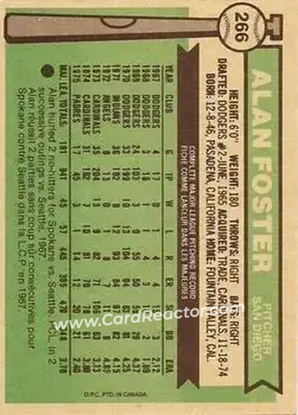 Back of Alan Foster
