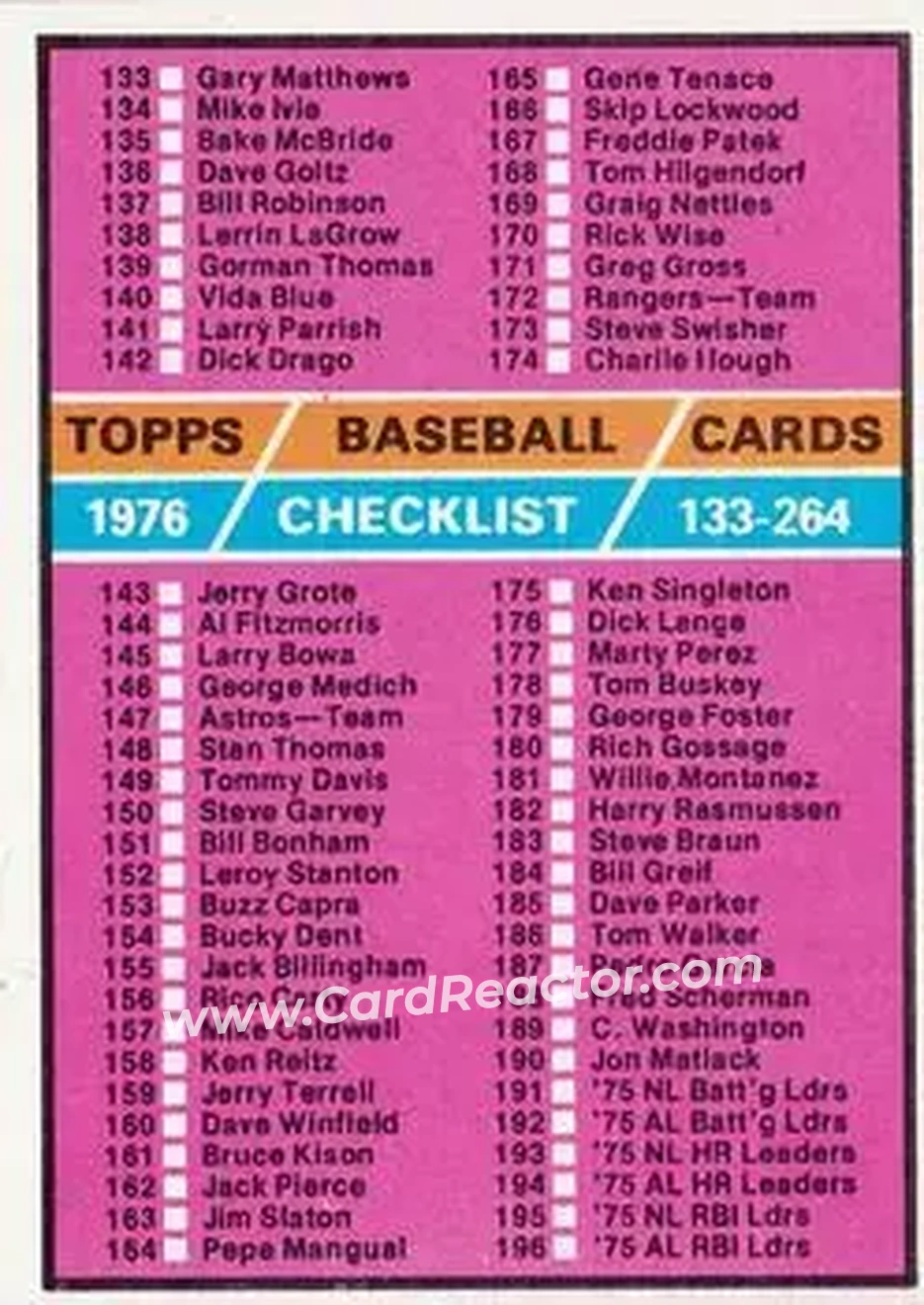 Front of Card #262