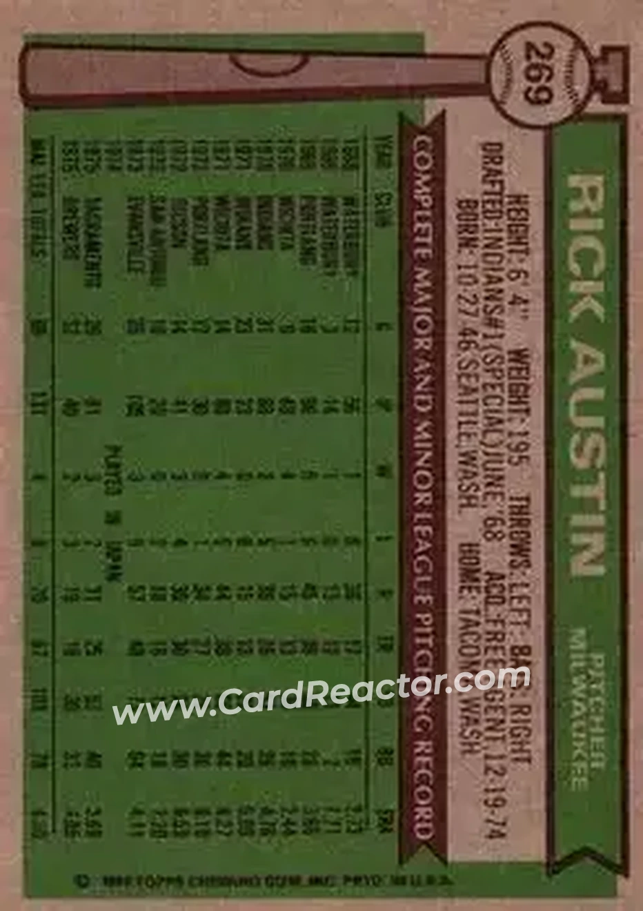 Back of Rick Austin