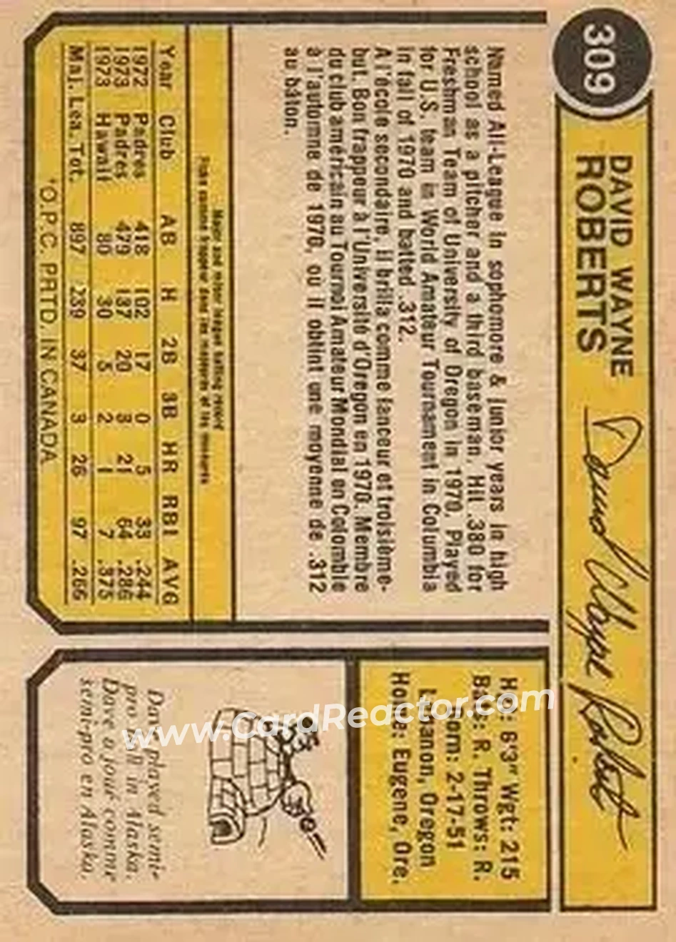 Back of Dave Roberts