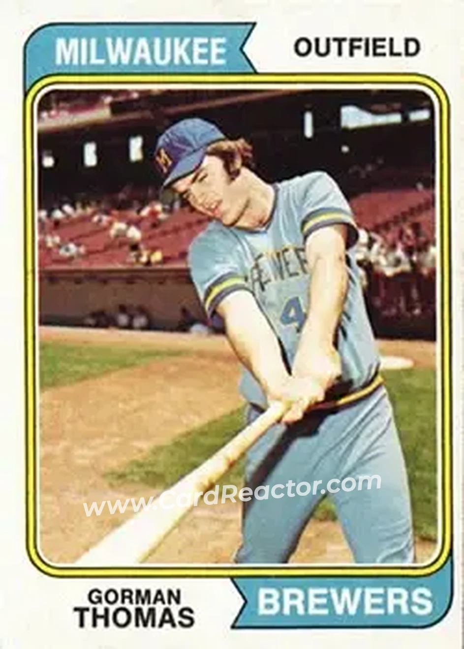 1974 Topps #288 Gorman Thomas