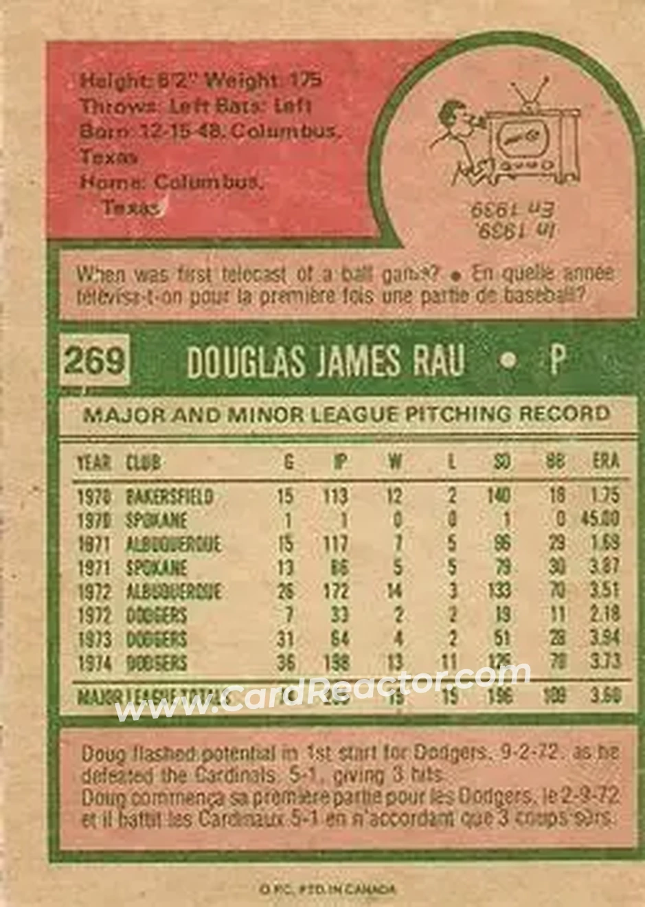 Back of Doug Rau