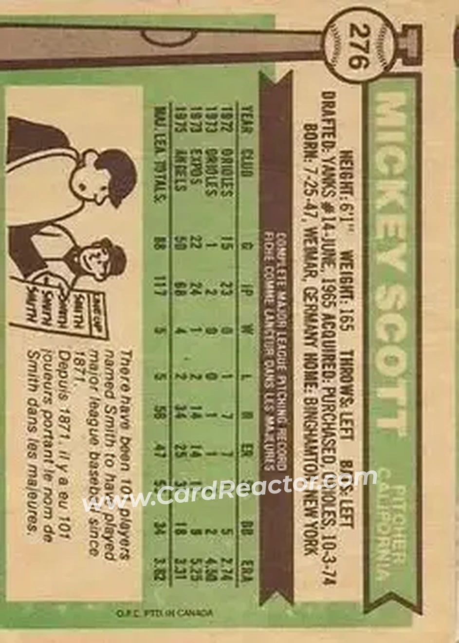 Back of Mickey Scott