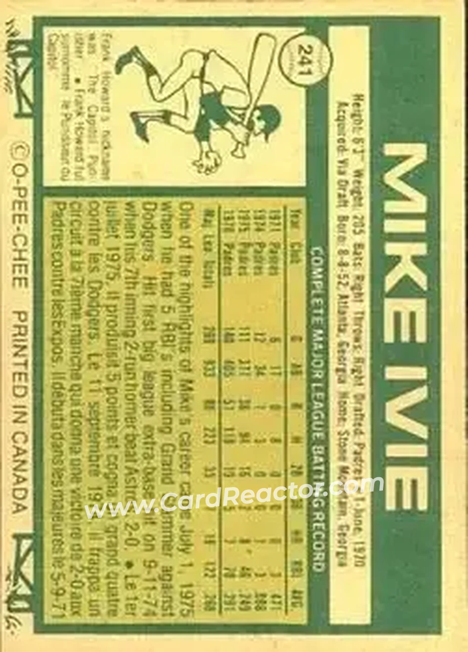 Back of Mike Ivie