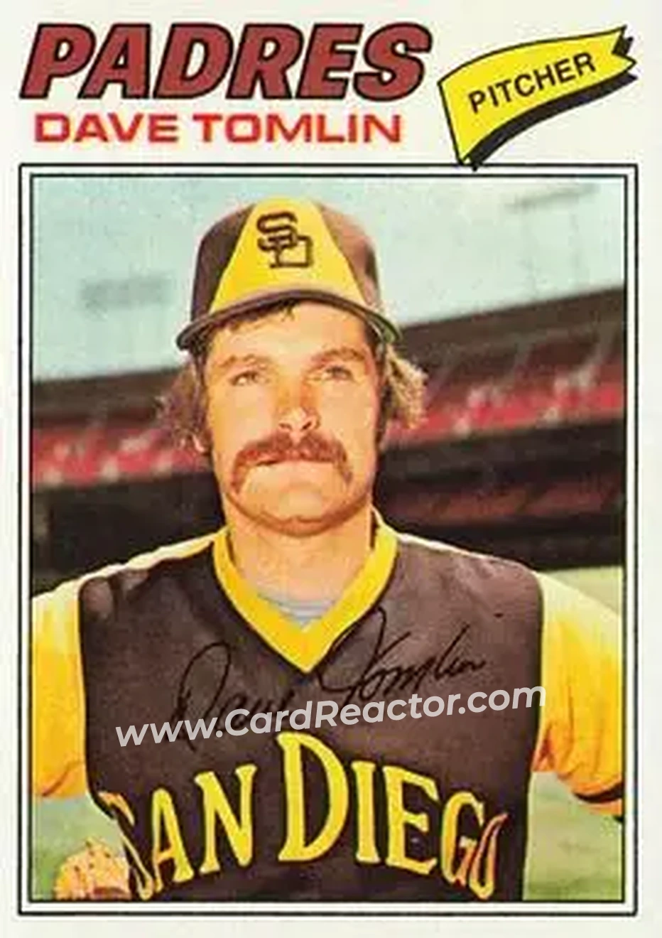 Front of Dave Tomlin