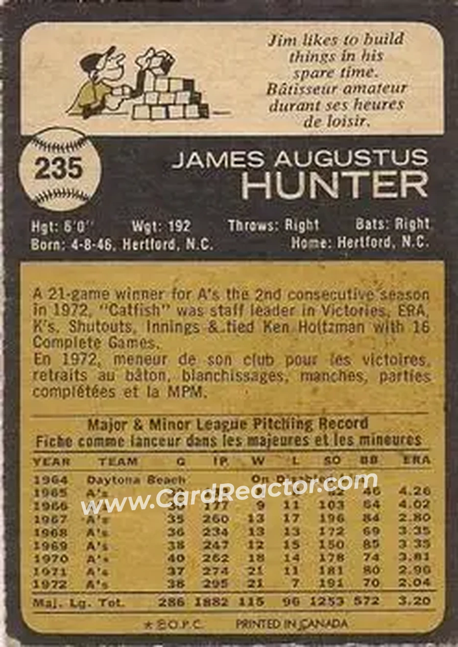 Back of Jim Hunter