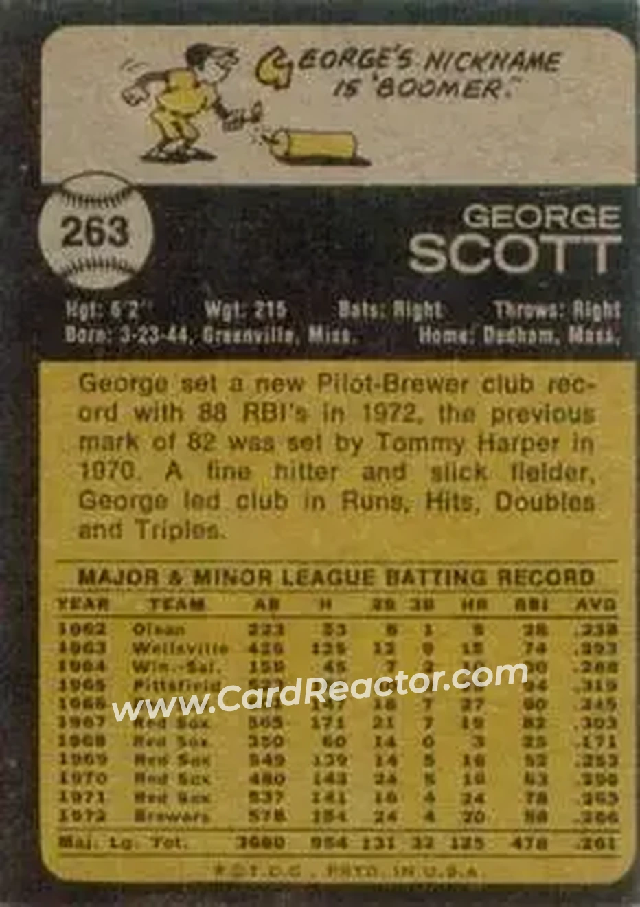 Back of George Scott