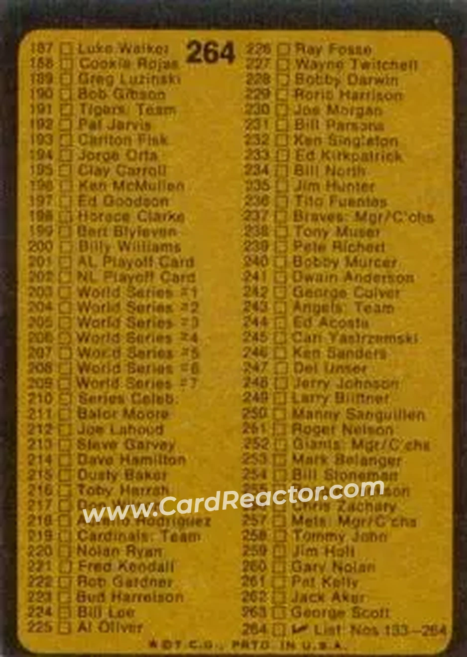Back of Card #264