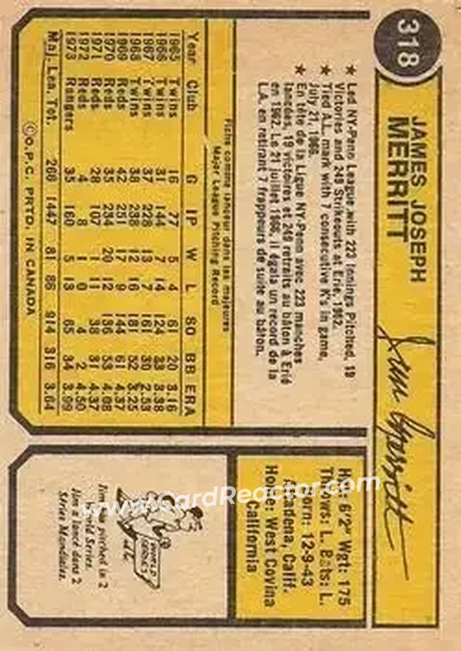 Back of Jim Merritt