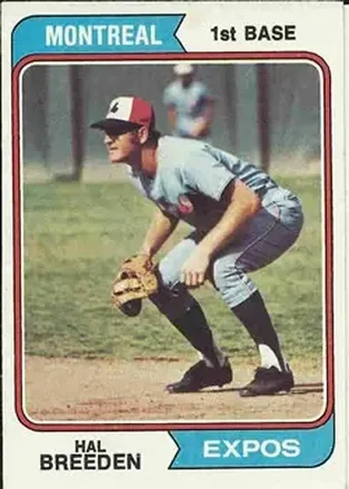 1974 Topps #297 Hal Breeden