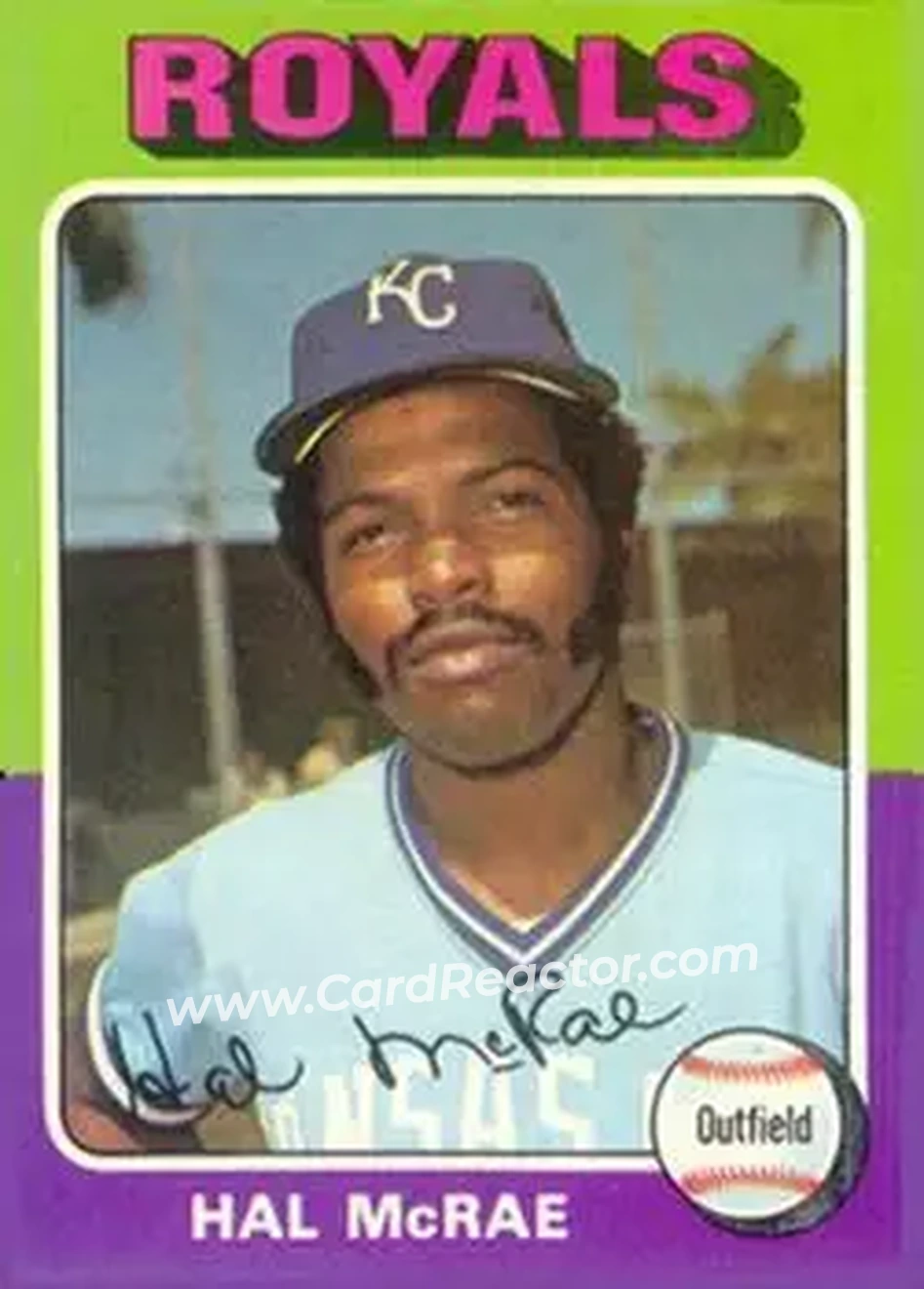 1975 Topps #268 Hal McRae