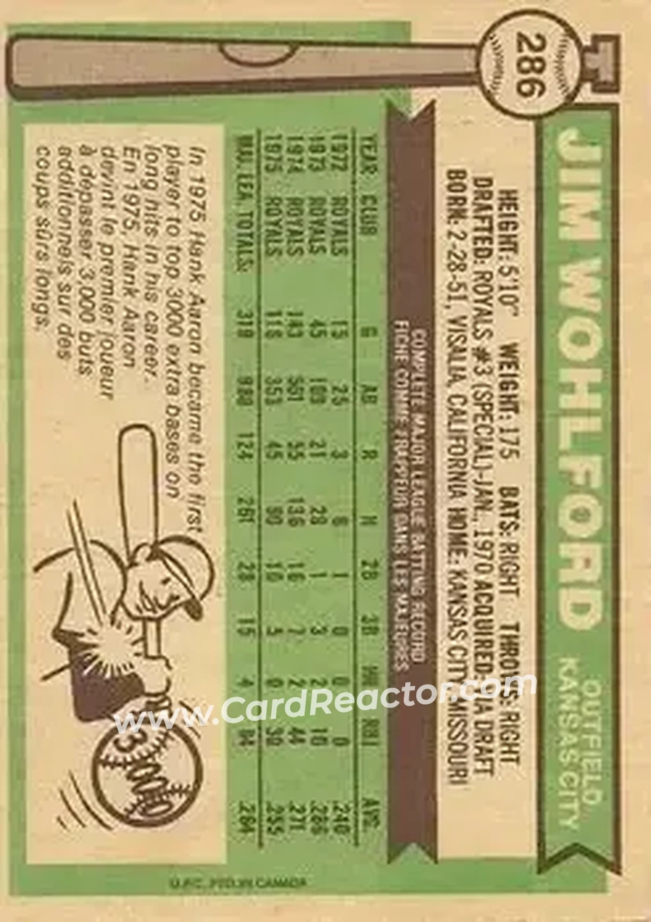 Back of Jim Wohlford