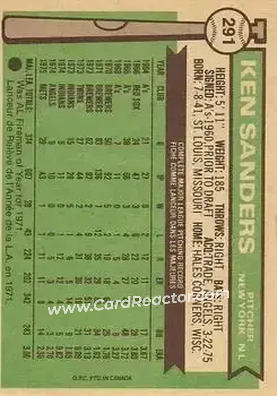 Back of Ken Sanders