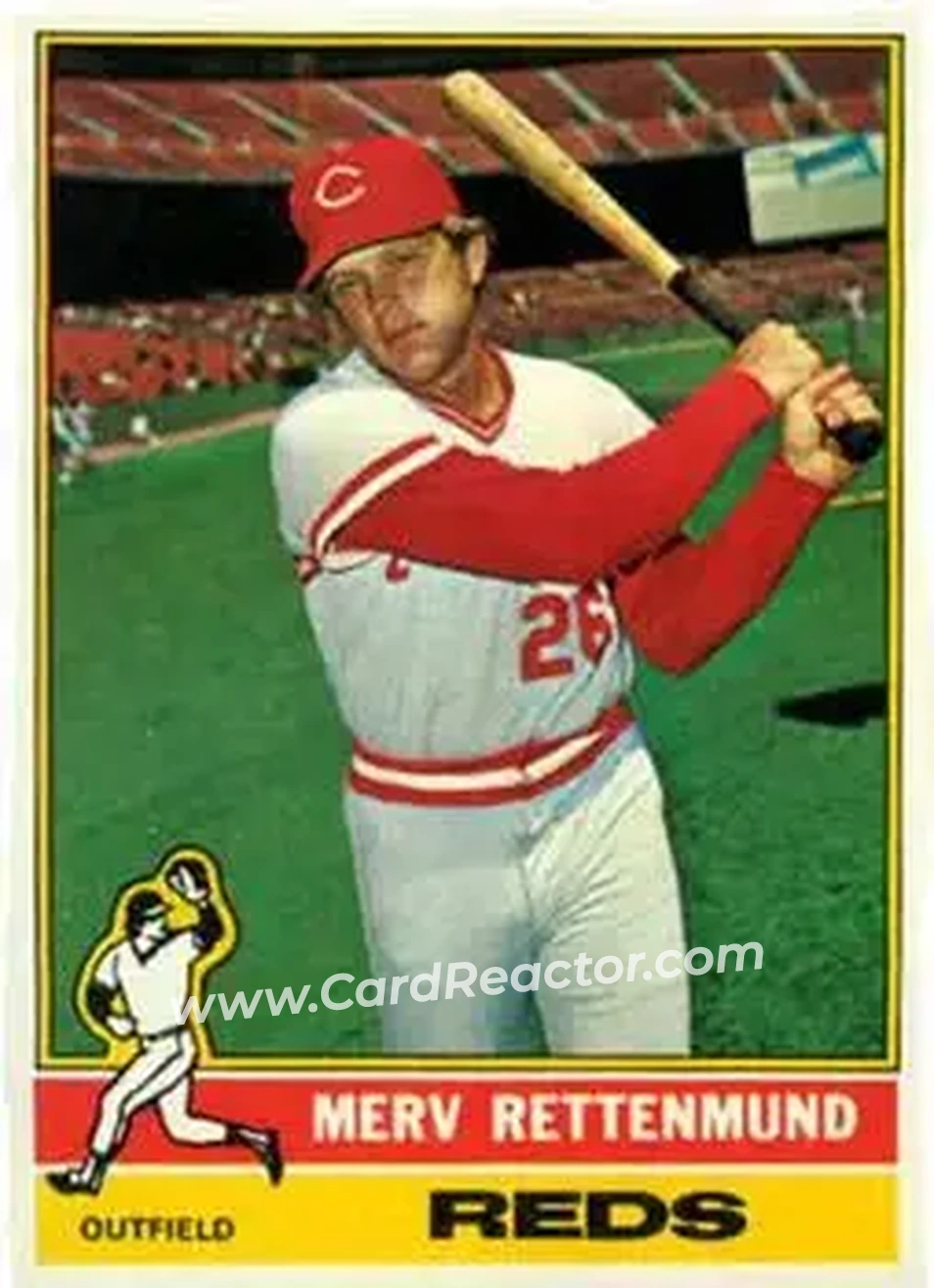1976 Topps #283 Merv Rettenmund