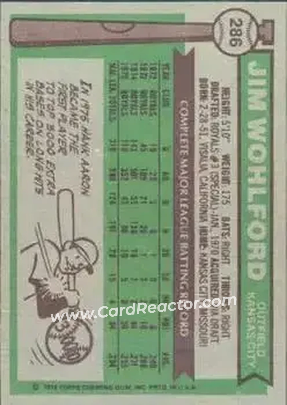 Back of Jim Wohlford