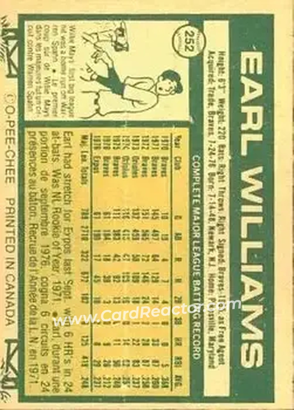 Back of Earl Williams