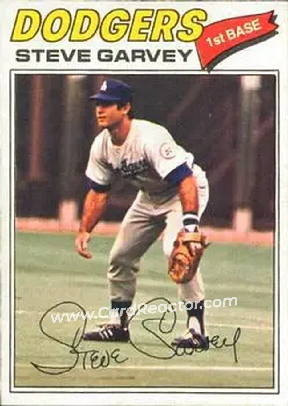 Front of Steve Garvey