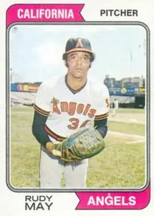 1974 Topps #302 Rudy May
