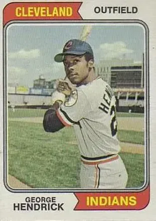 1974 Topps #303 George Hendrick