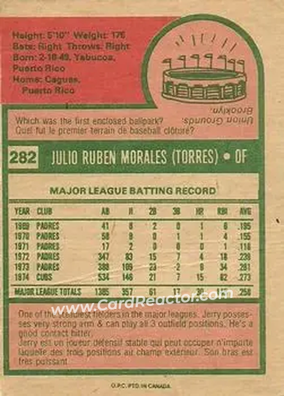 Back of Jerry Morales