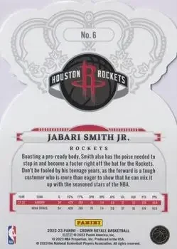 Back of Jabari Smith Jr.