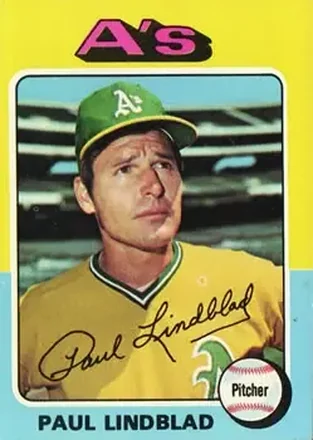 1975 Topps #278 Paul Lindblad