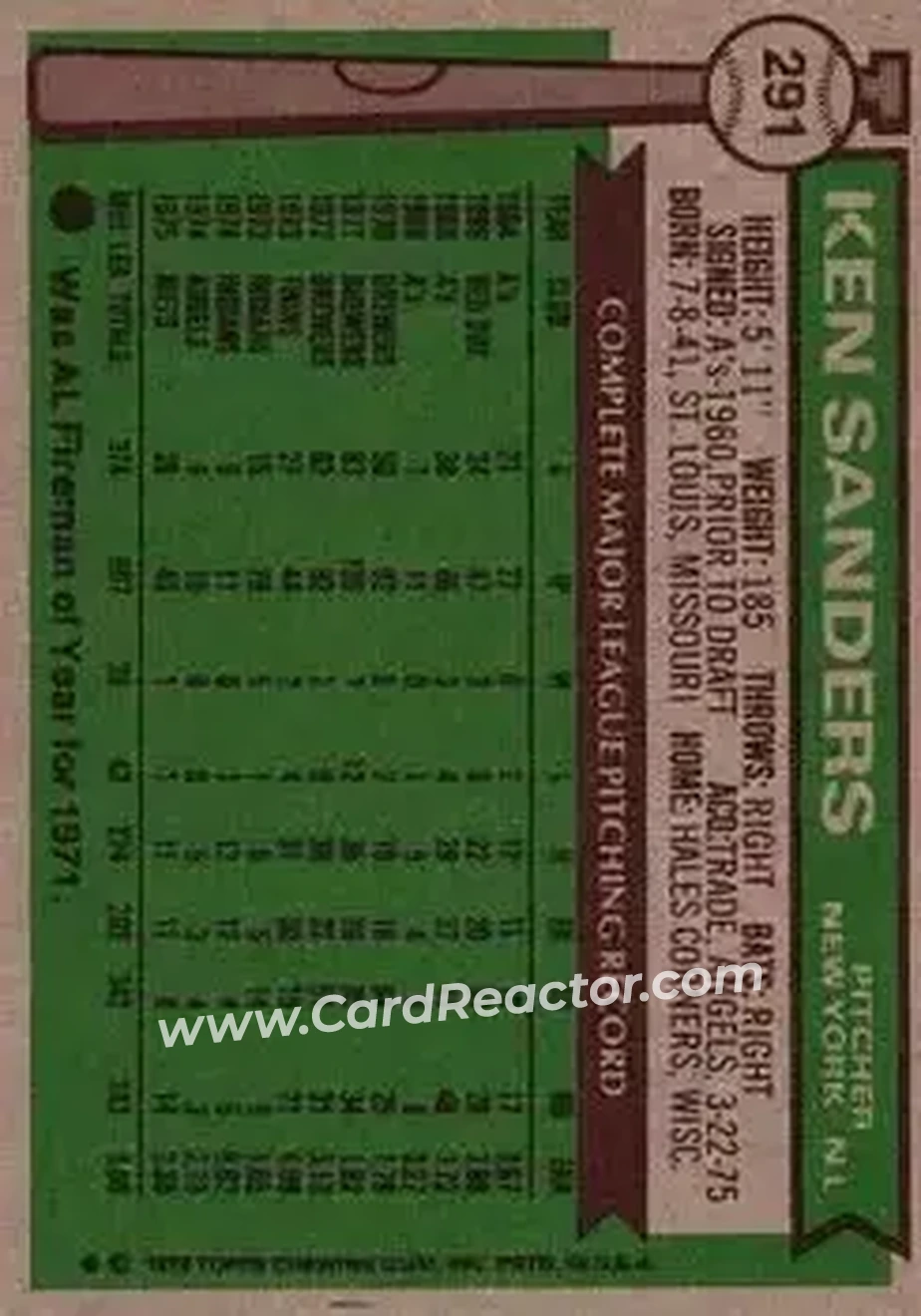 Back of Ken Sanders
