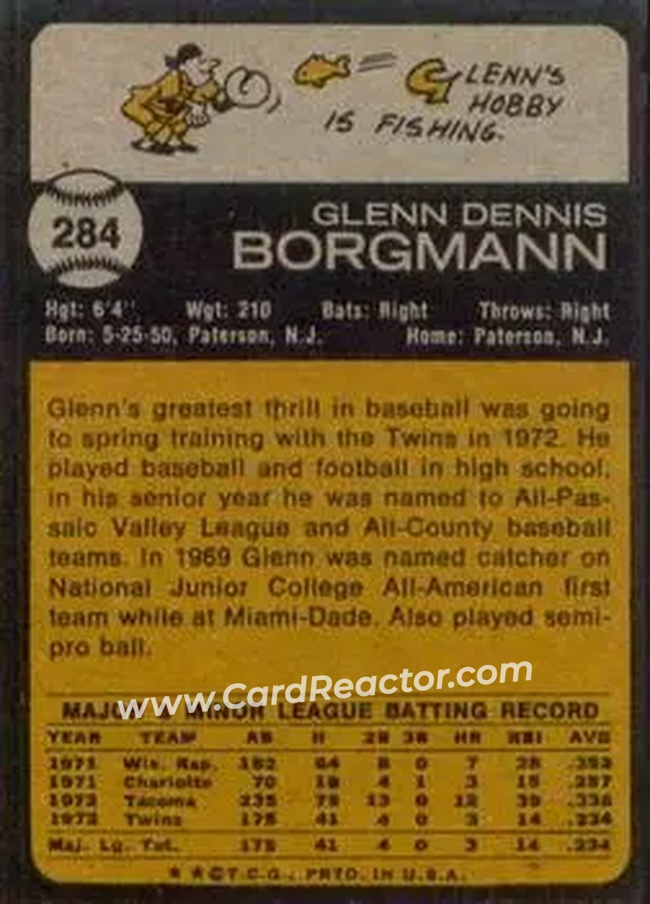 Back of Glenn Borgmann