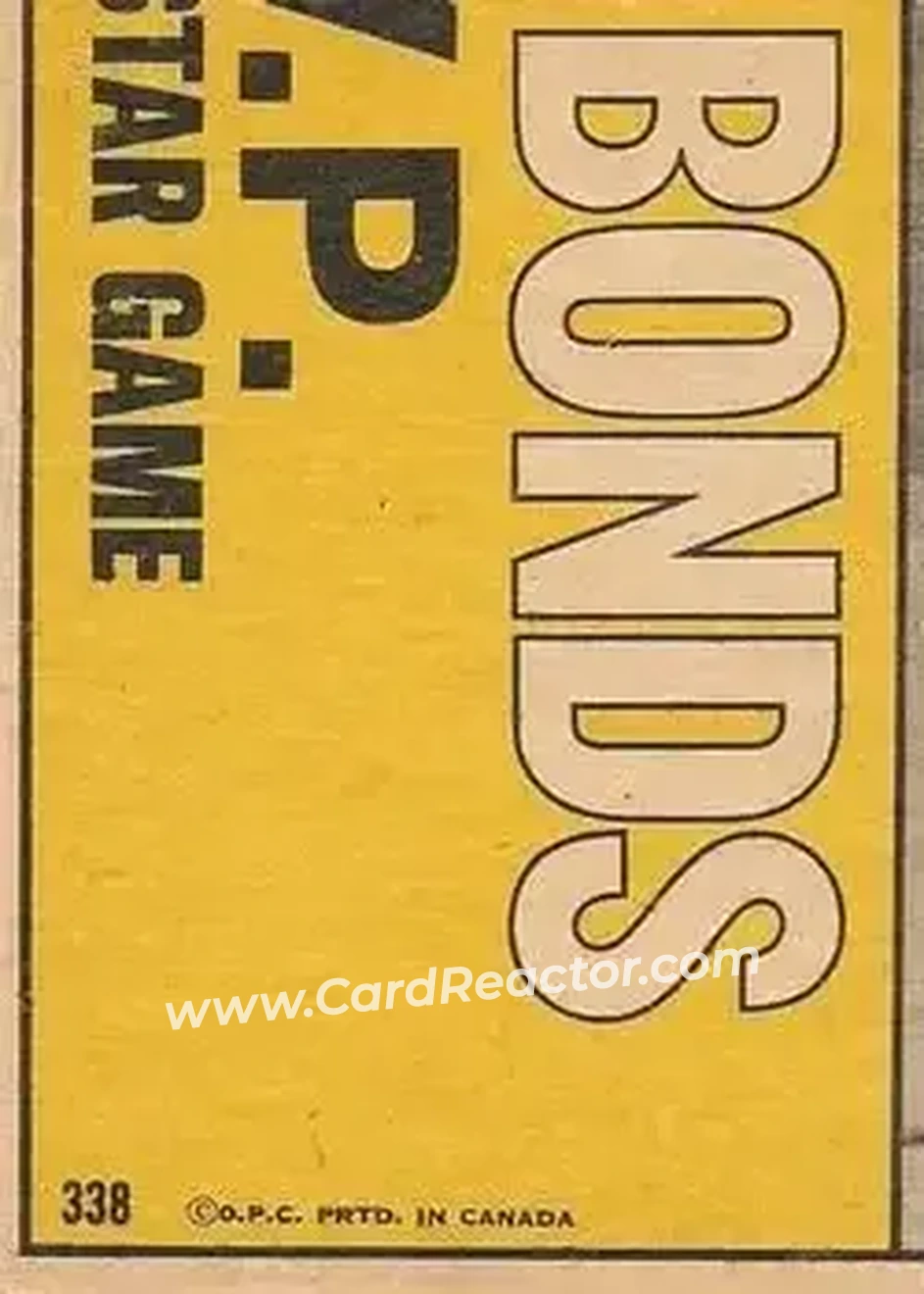 Back of Card #338
