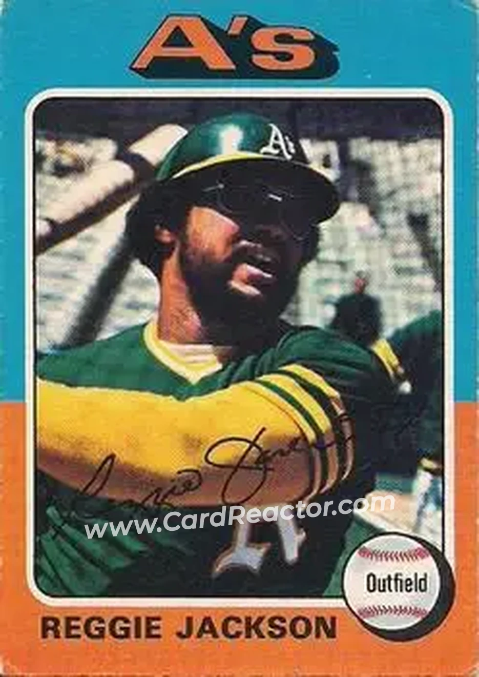 Front of Reggie Jackson (b.1946 OF)