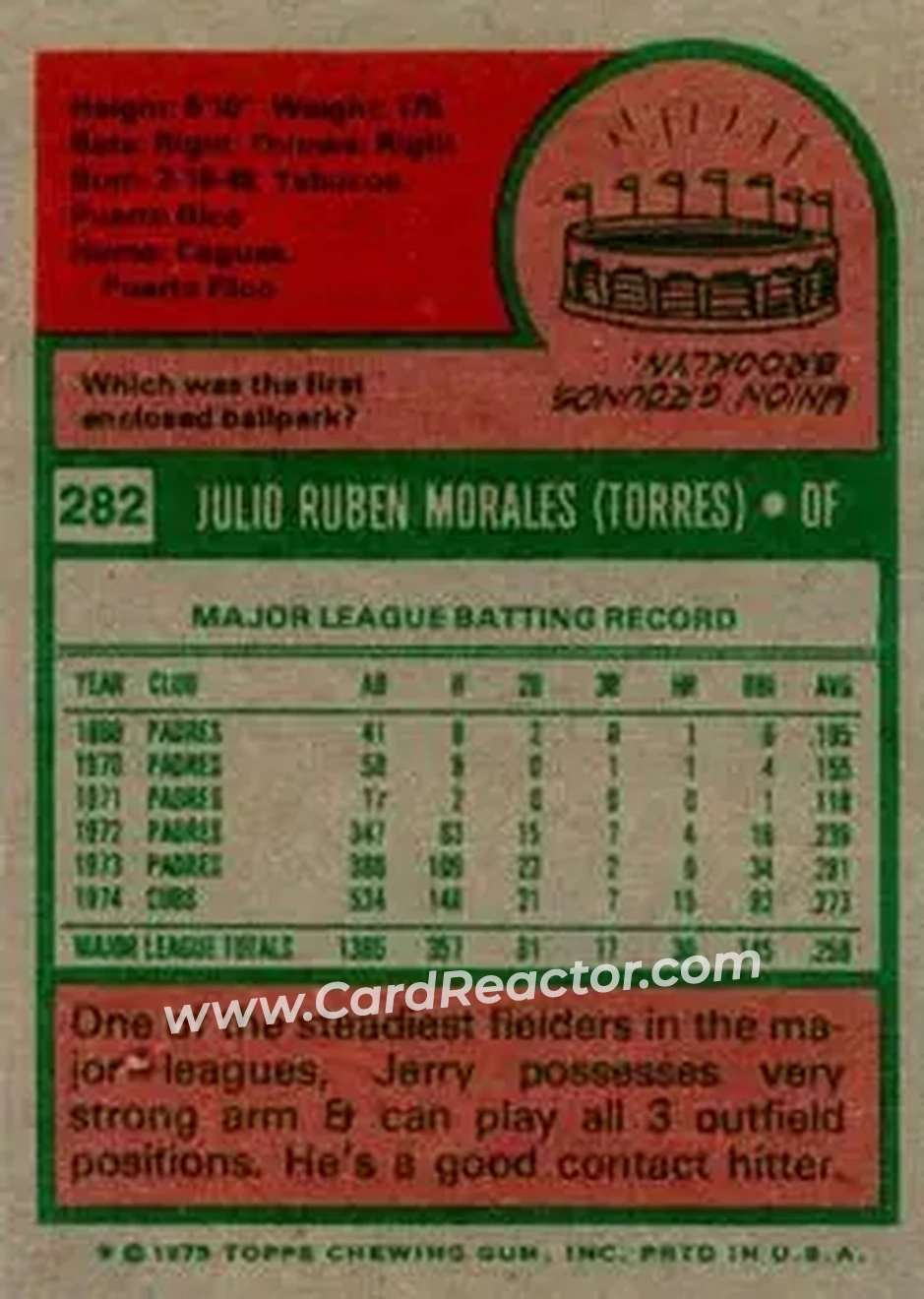 Back of Jerry Morales